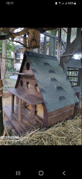 Будиночок для мандаринок, білок, птахів.