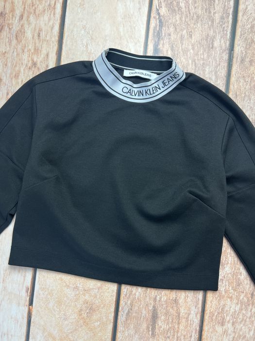 Calvin Klein bluzka krótka ze stójką