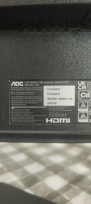 Monitor curvo 27" AOC Gaming Novo