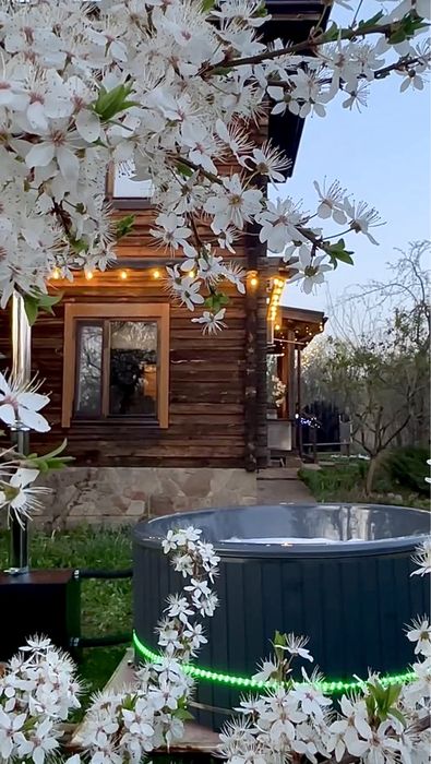 Дом зі спа-чаном Vysokyi Magic house |Харків |Тераса| Спальня| Кухня