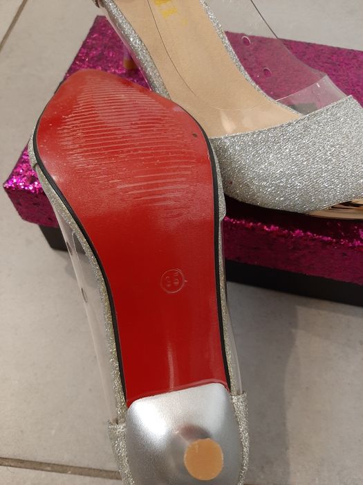 Buty srebrne rozmiar 35