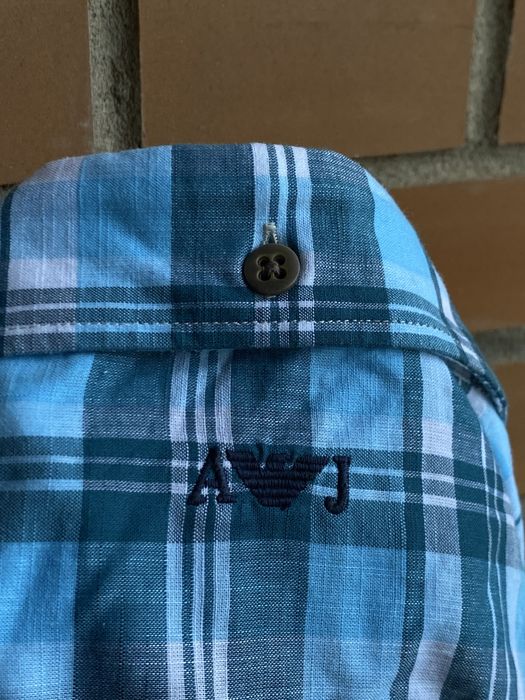 Рубашка Armani Jeans оригінал вінтажна XL у клітинку