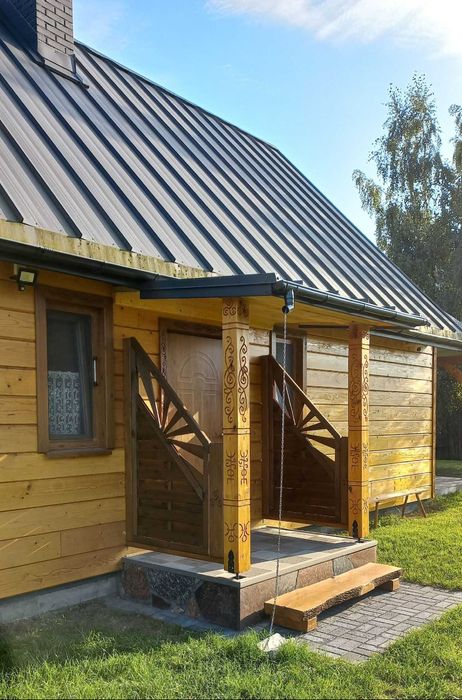 dom, domek, z jacuzzi, sauna, kominek, romantyczny weekend, relaks