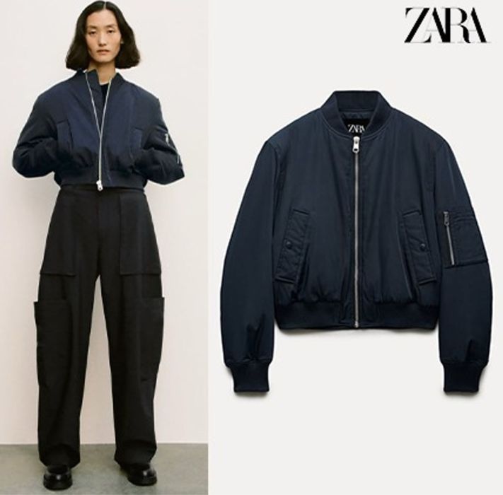 Бомбер куртка zara м