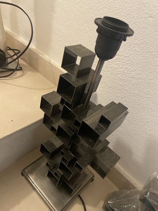 2 Candeeiros Design Quadrados | Ferro | Peças únicas |