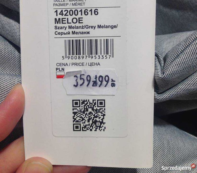 Diverse Meloe melanżowa szarość, efektowna i ciepła kurtka/płaszcz r M