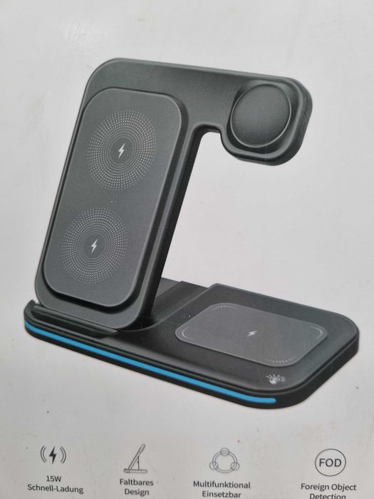 Bezprzewodowa ładowarka iPhone, Apple Watch AirPods oraz Android