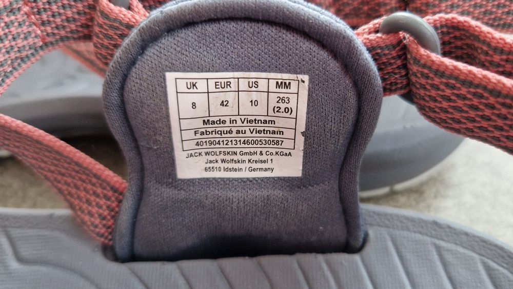 Sandaly jack wolfskin damskie 42