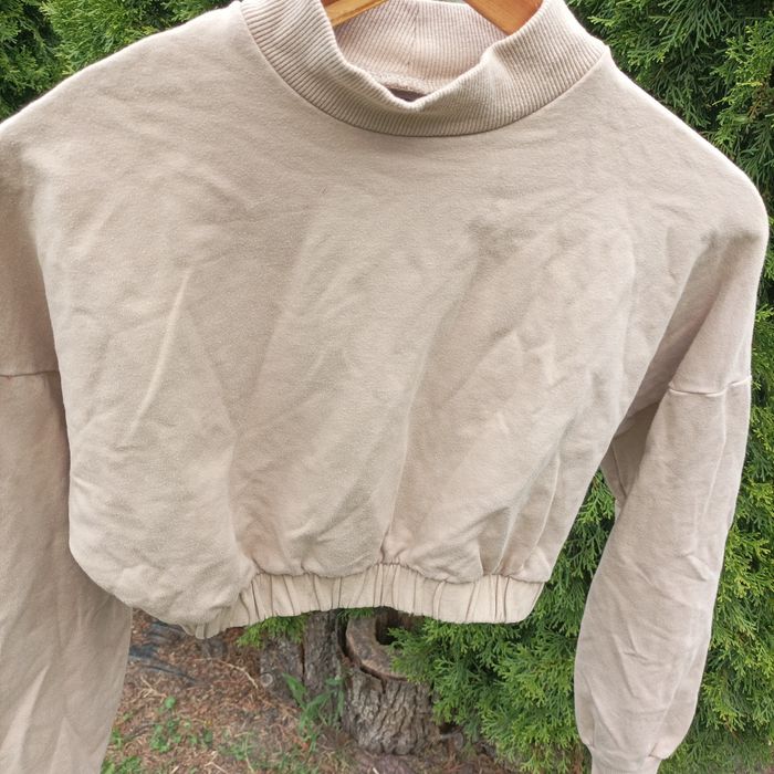 Golf krótki beżowy Bershka XS