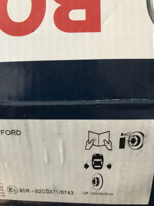 Тормозные диски задние для заднеприводного Ford Transit