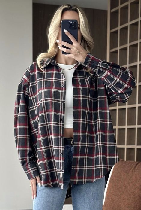 Картата сорочка, сорочка в клітинку, рубашки в клетку, Туреччина, L/XL