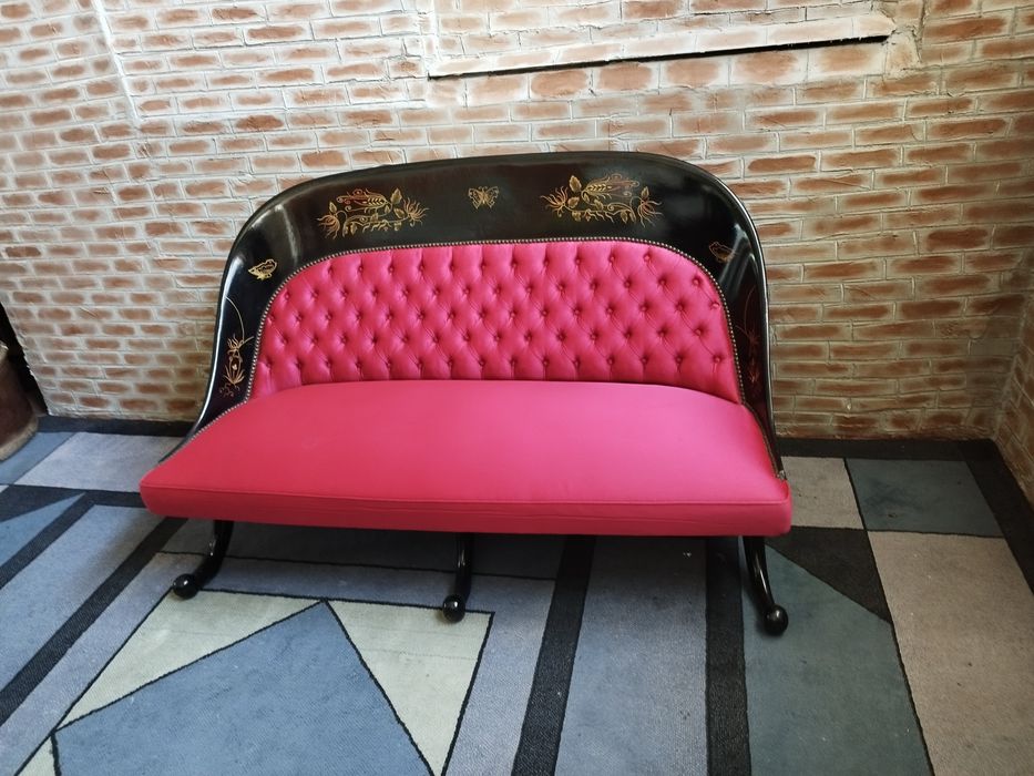 piękna sofa egipska Antyk Vintage 3 osobowa