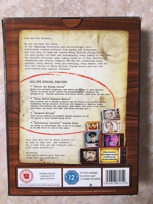 dvd Monthy phython’s Flying Circus serie completa