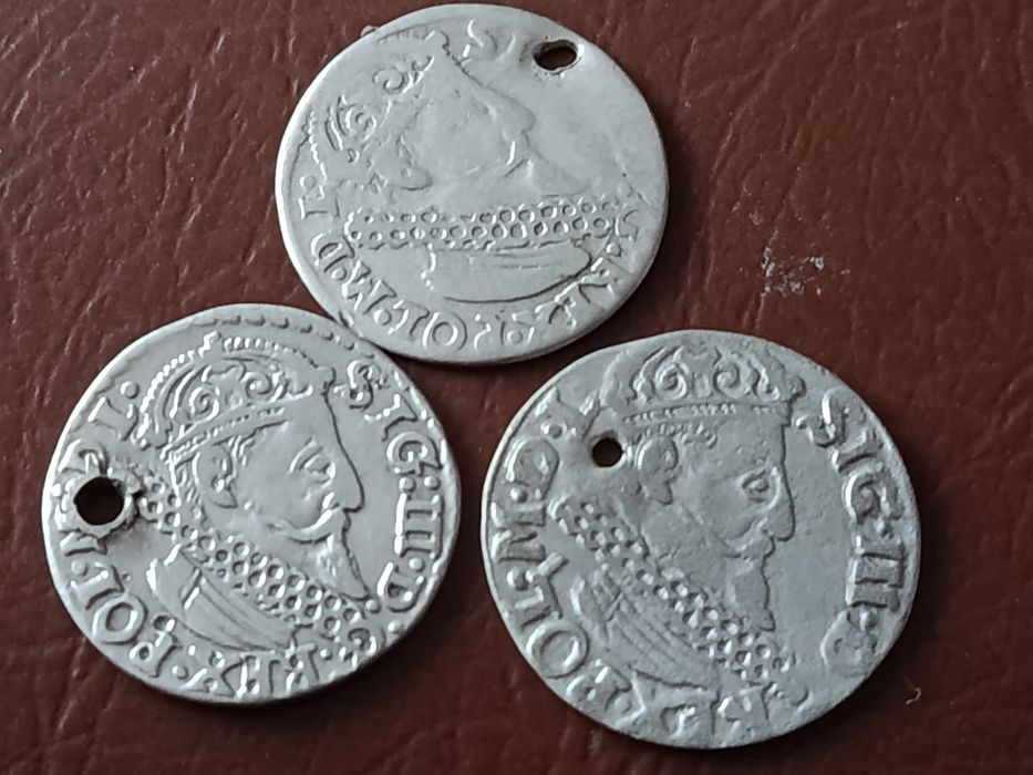 Трояки Сигізмунда 3,Ваза 1622,1623,1624 р.р,Краків .