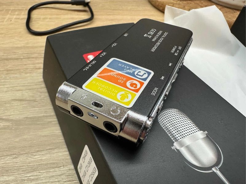 Dyktafon cyfrowy profesjonalny 8gb szpiegowski mp3 detekcja