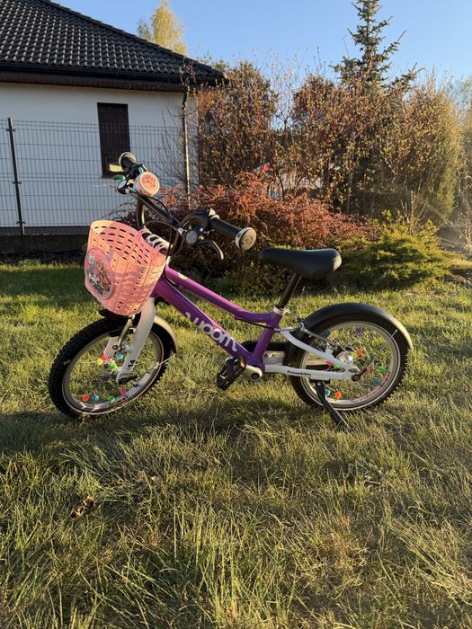 Rowerek woom 3, 14 cali, stópka i błotniki