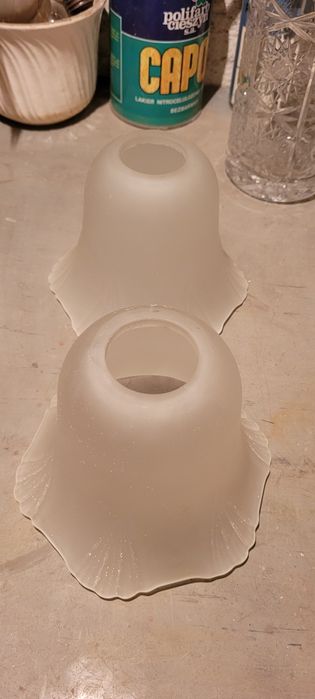 Szklane klosze do lampy lub żyrandola