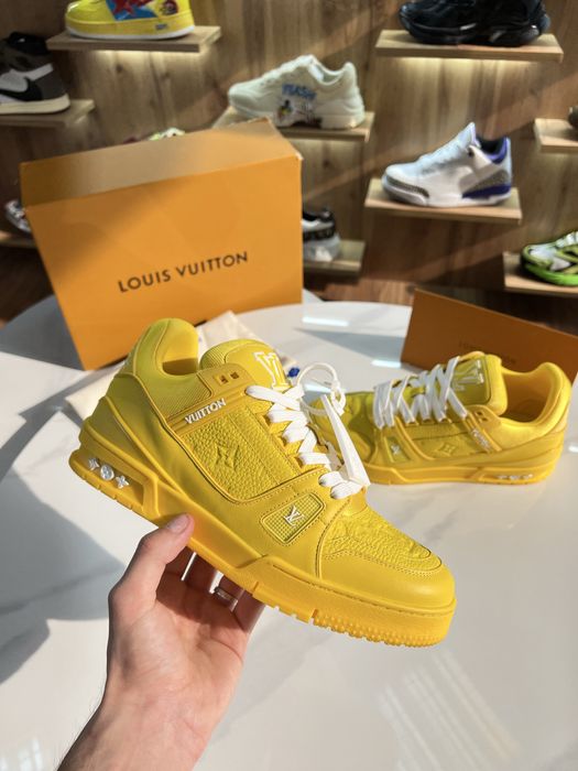 Кросівки Louis Vuitton Trainer Yellow / White LV