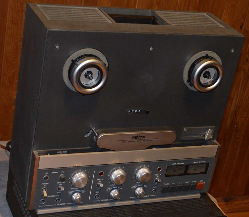 Studer  Revox B 77  4-ścieżkowy Magnetofon szpulowy oryg.+ osłona +NAB`y