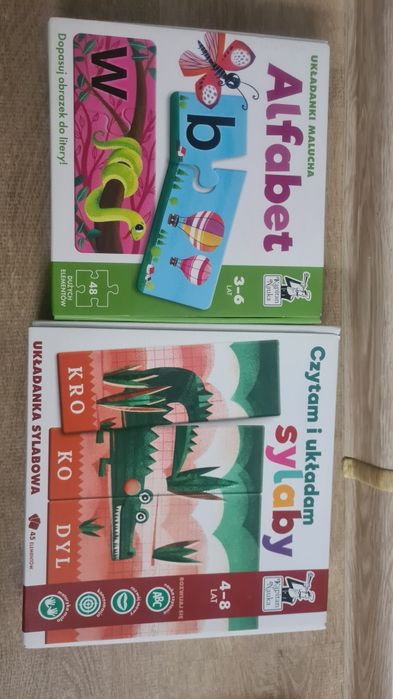 Kapitan nauka układanka Alfabet oraz Sylaby