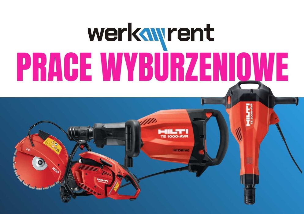 WYNAJEM Młot wyburzeniowy | Młot kujący | Młotowiertarka
