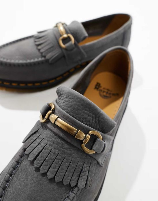 Dr.Martens Adrian Snaffle Tumbled Nubuck Loafers туфли лоферы ор — zdjęcie 4