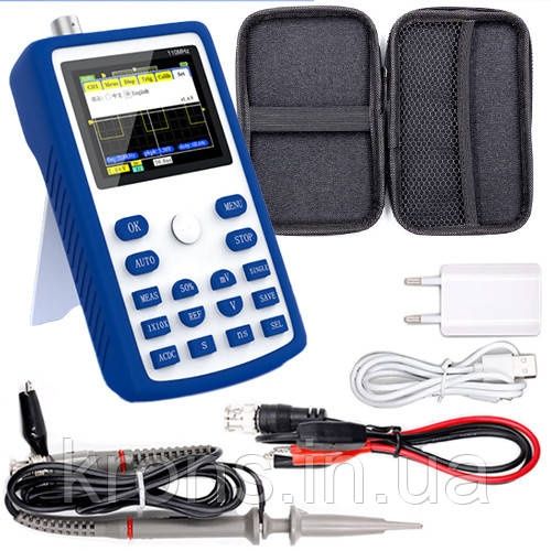 Осциллограф цифровой портативный одноканальный FNIRSI 1C15, до 110 МГц