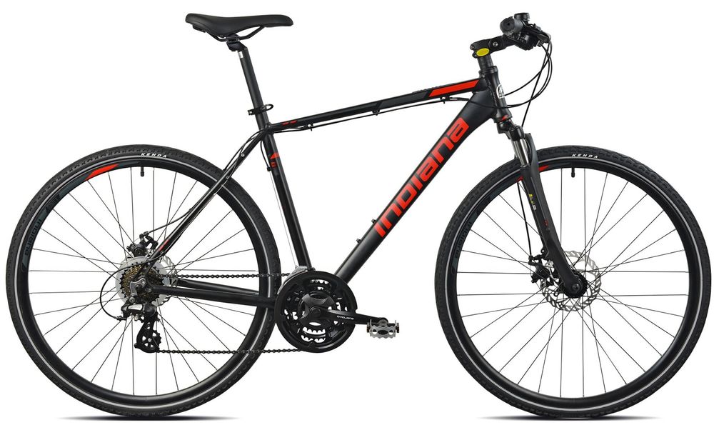 Rower crossowy INDIANA X-Cross 2.0 M21 męski Czarno-czerwony