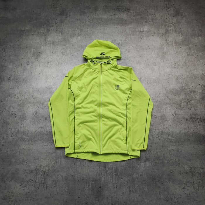 MĘSKA Bluza PREMIUM Suwak Wiatrówka z Kapturem Karrimor Run XLite Logo