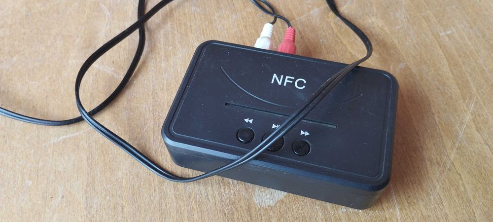 Bluetooth AUX ресивер з NFC / Бездротовий аудіоадаптер для колонок та авто