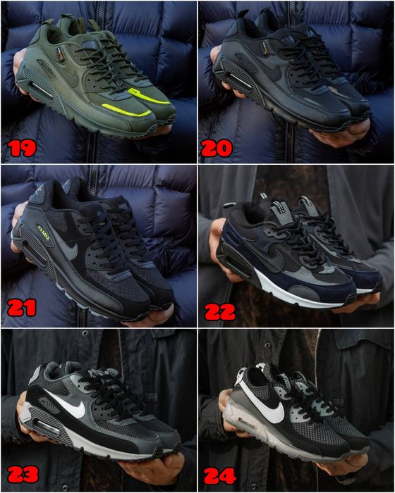 БЕЗ ПЕРЕДПЛАТИ‼️Кросівки Nike Air Max 90 / Демісезонні, Cordura, Термо / 36-46, Унісекс, ПРЕМІУМ