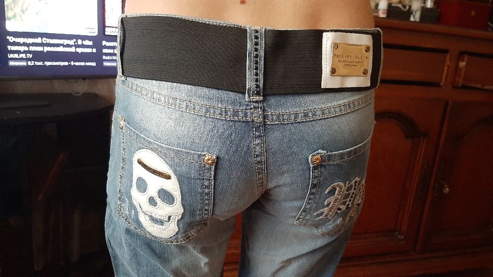 Новые джинсы бренд Philipp Plein, нові джинси Филипп Плейн, 27 розмір