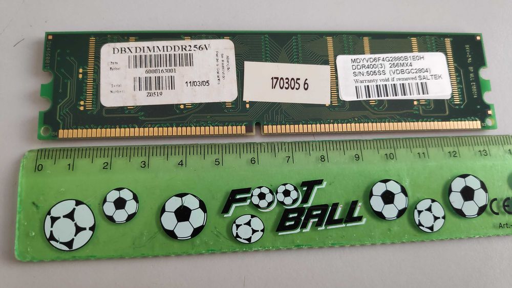 Memoria DDR VDATA MDYVD6F4G2880B1E0H 256MB 400MHz64585472877826123