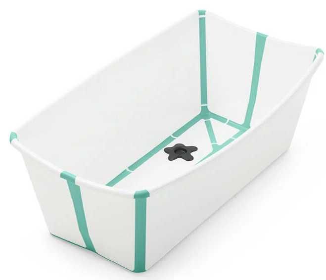 STOKKE FLEXI BATH składana wanienka dla niemowląt | White Aqua