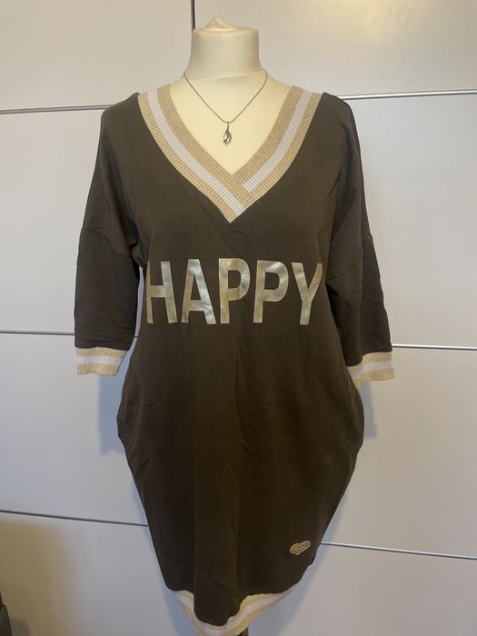 Sukienka dresowa HAPPY oversize