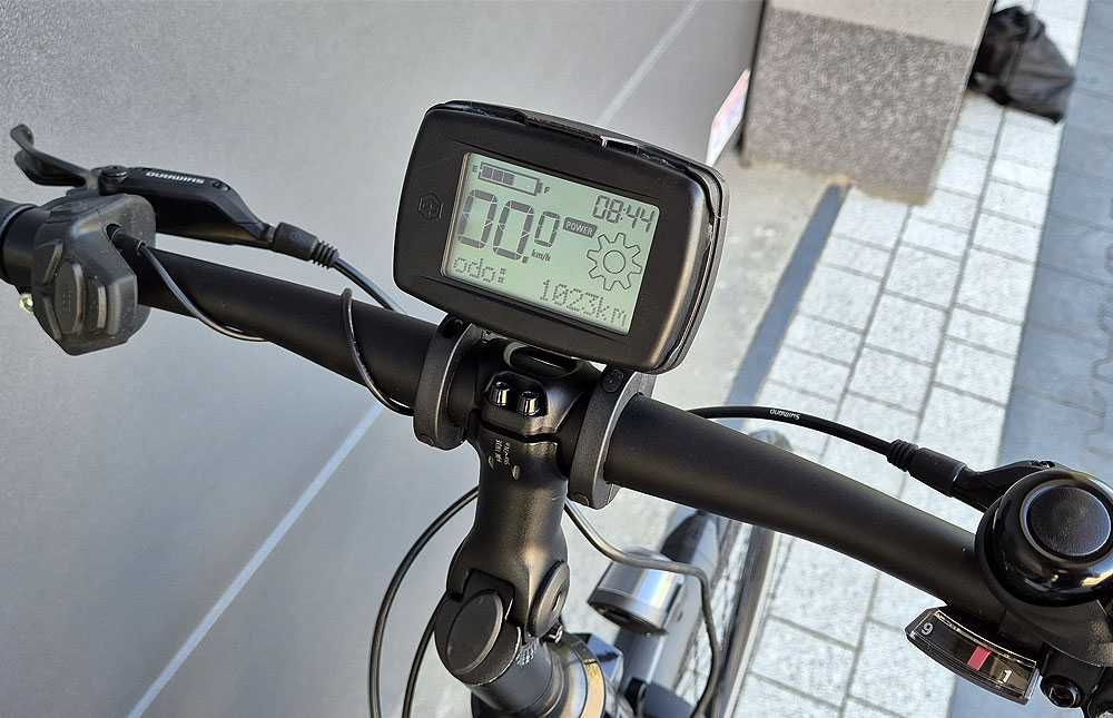 Jak nowy! PIAGGIO WIBIKE Shimao Deore Hydraulika GPS rower elektryczny