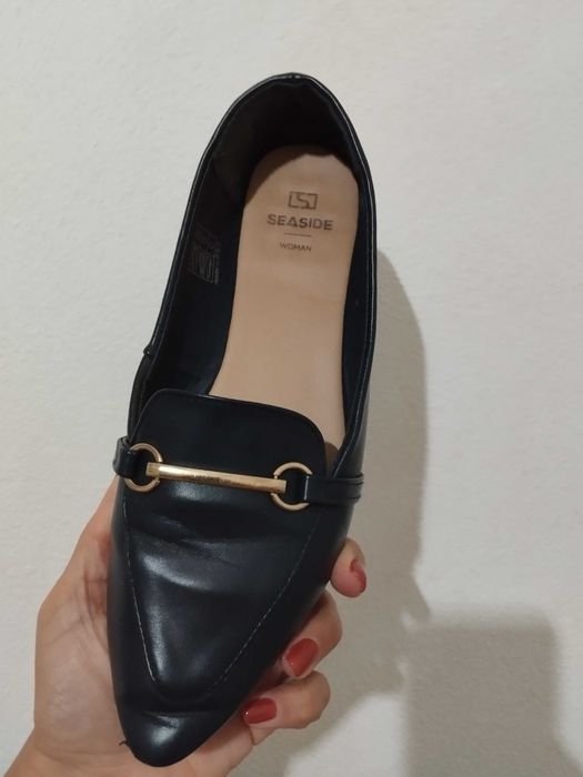 Mocassins azuis da Seaside