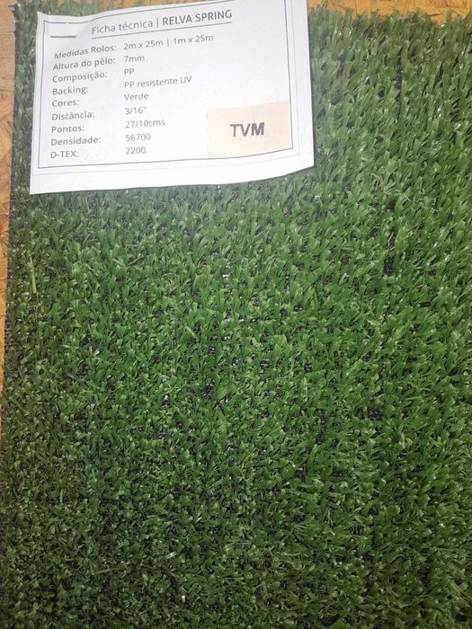 RELVA ARTIFICIAL - RELVA SINTÉTICA - VÁRIAS MEDIDAS