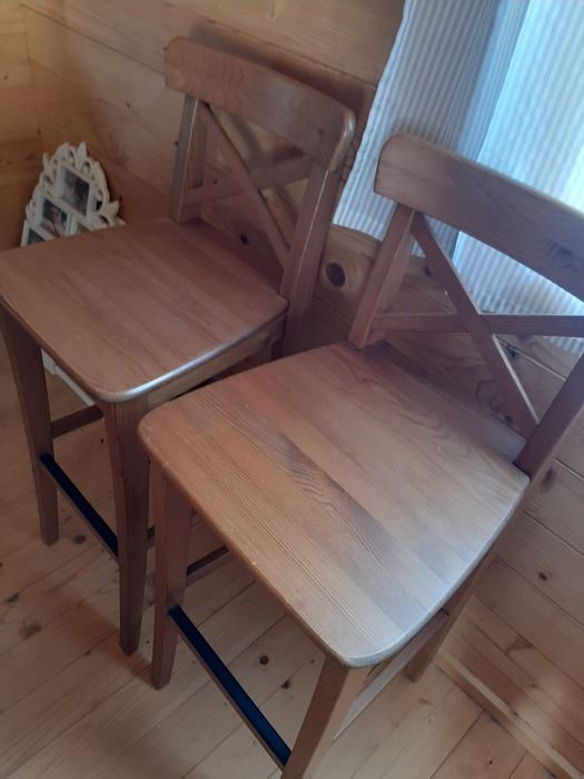 Cadeira/ Banco alto Ikea Cor Madeira Clara - Excelente Estado