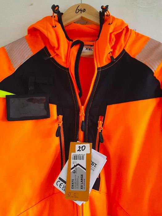 Kurtka softshell odblaskowa PORTWEST HI-VIS DX475 z kapturem Nowa