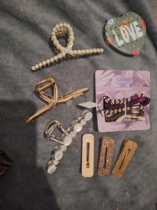 Nowe spinki gumki +lusterko