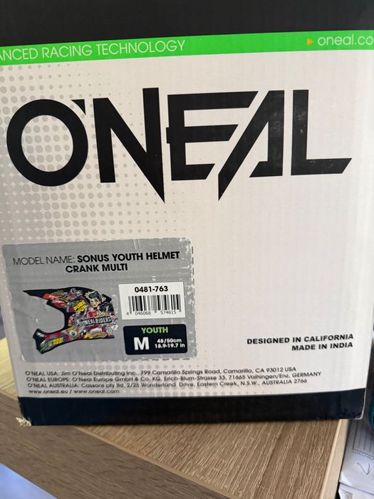 Kask MTB Full Face O’Neal Sonus Youth Crank M 48–50 cm jak nowy