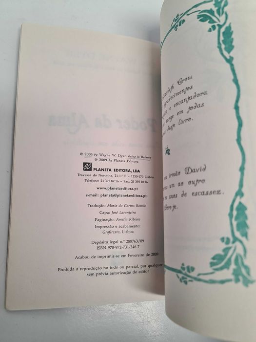 Livro O Poder da Alma - Wayne Dyer Book