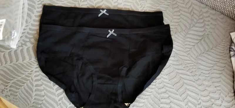 2pak damskich majtek bawełniancyh czarne 2XL XXL 44
