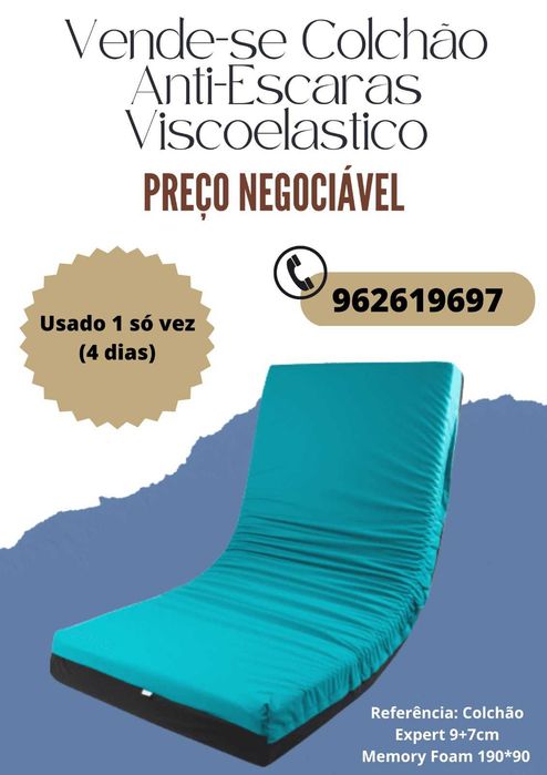 Cama articulada elétrica+colchão anti-escaras