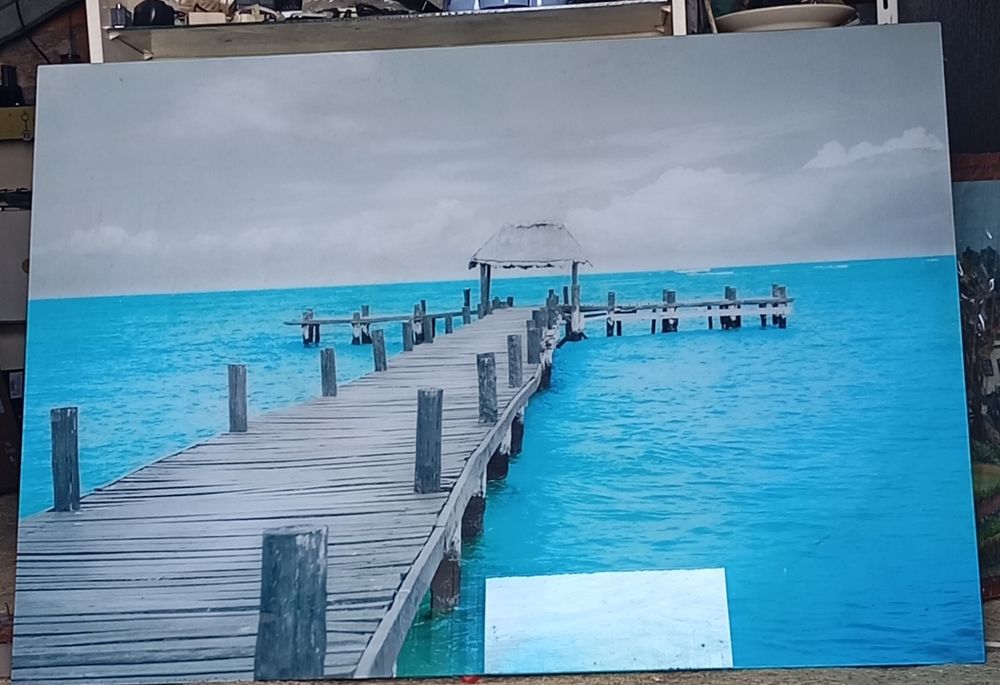 Quadro decorativo em vidro