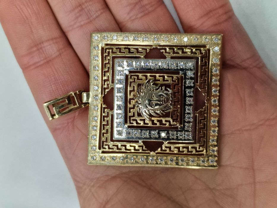 Złoty wisiorek damski/ 585/ 21.34 gram/ OGROMNY/ praca ręczna