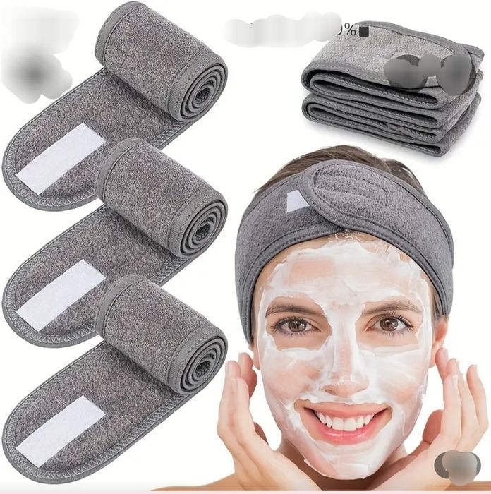 Нова пов'язка на голову (косметична, для спорту) сіра