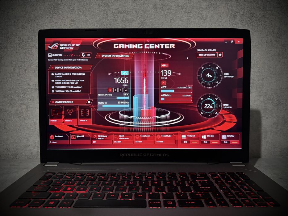 ASUS ROG Strix GL702VS (laptop gamingowy)