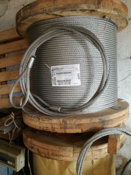 Lina stalowa, hole, zakuwanie lin